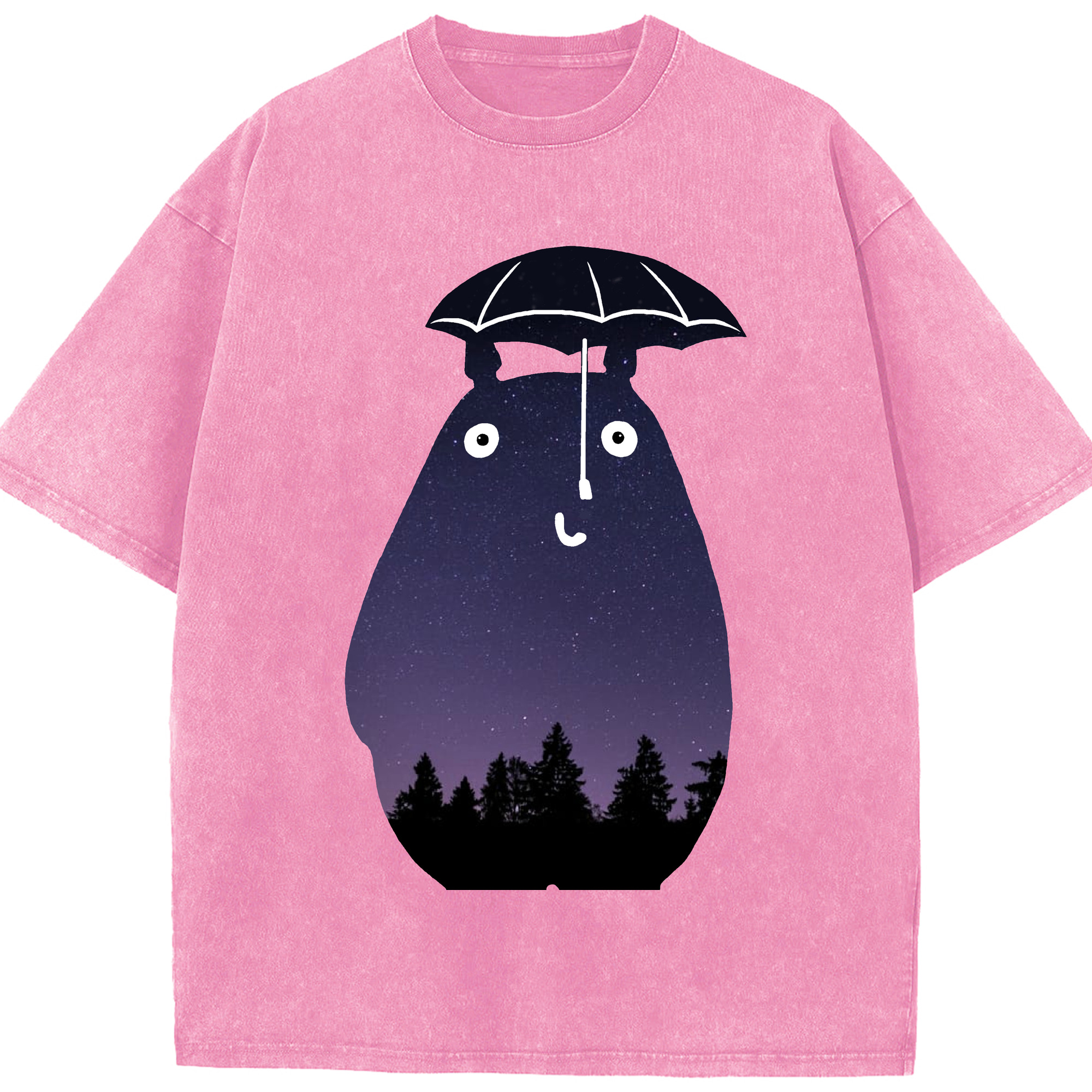 （画像用） となりのトトロ 草壁メイ 草壁サツキ My Neighbor Totoro Satsuki Kusakabe Mei Kusakabe 綿100% ヴィンテージ風 半袖Tシャツ（フロントプリント）